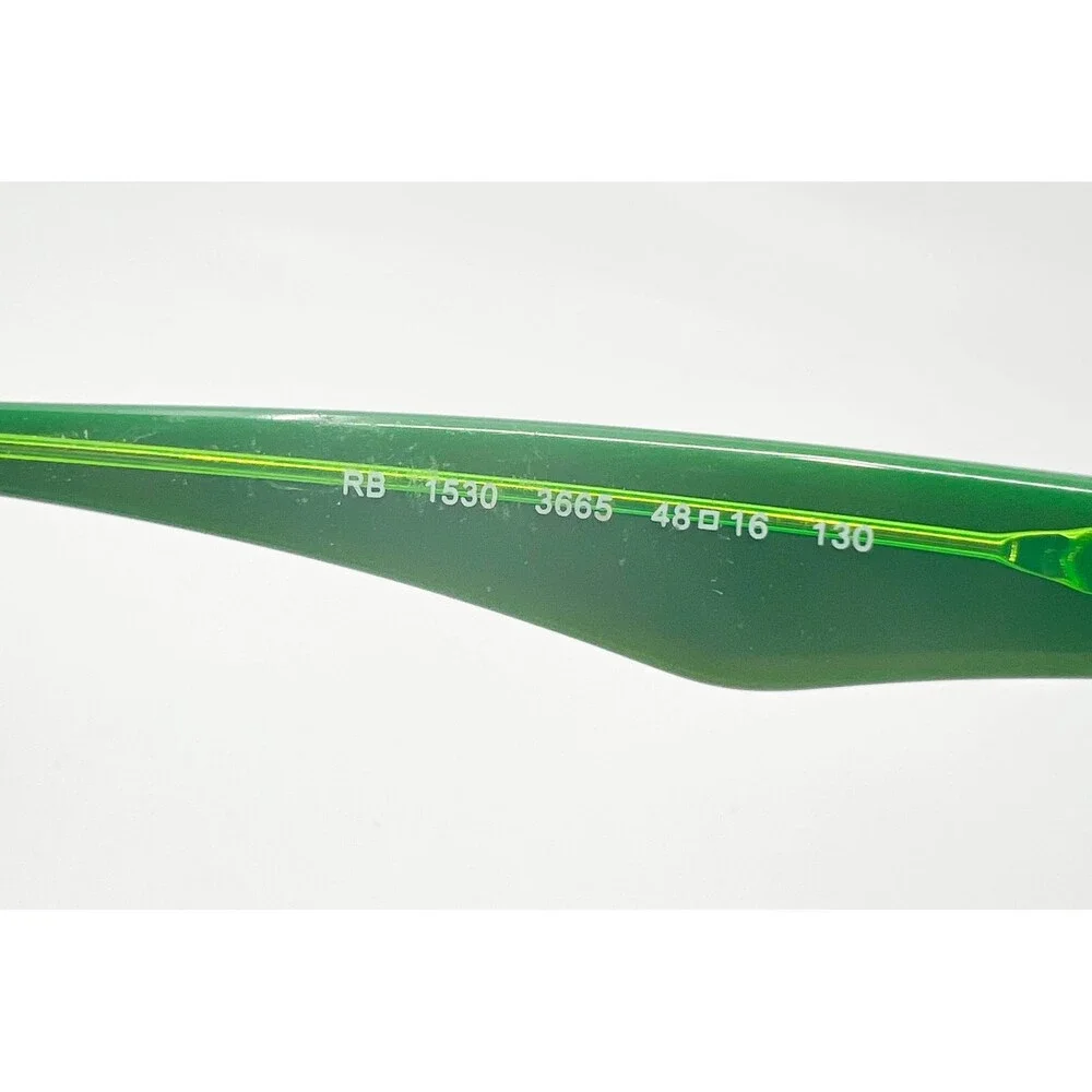 Ray-Ban Kids Eyeglasses RB 1530 3665 48-16-130 Green Black Rectangular Frames